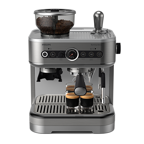 Двоен контейнер за зърна за Philips Barista Brew, сребрист